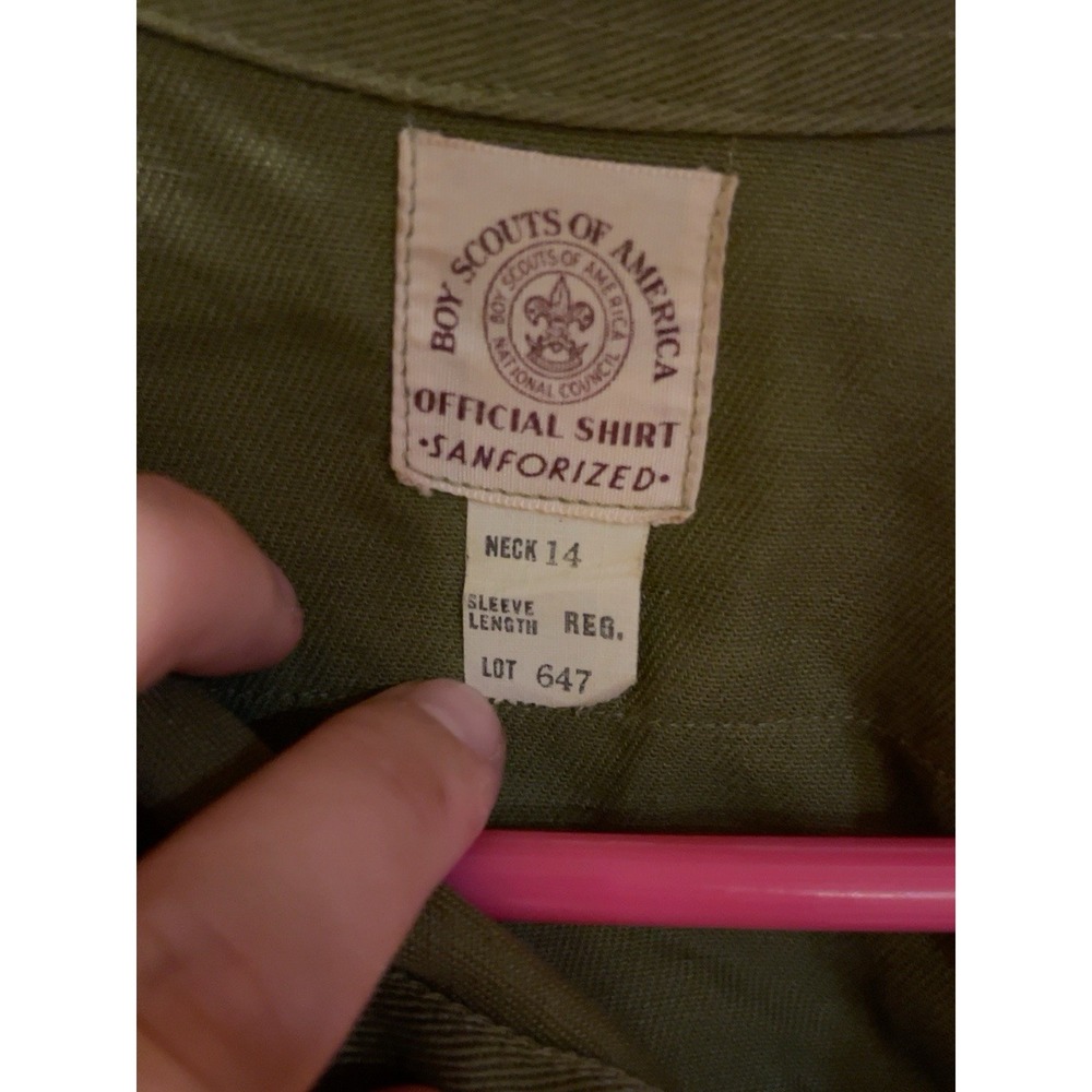 Vintage 1950s 60s BSA Boy Scouts Uniform Shirt Troop 659 Bugler Beaver Patch - Picture 2 of 5